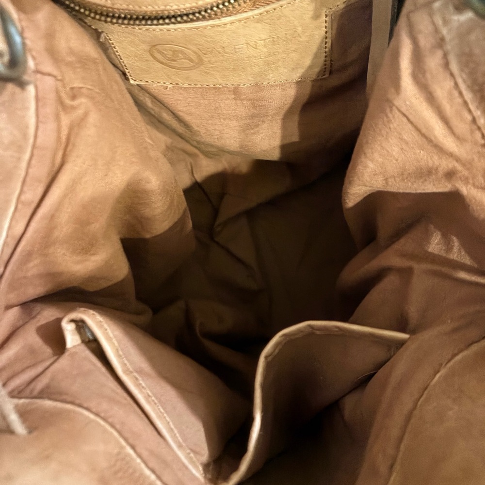 Valentina Woven Shoulder Bag in Tan - Picture 6 of 9